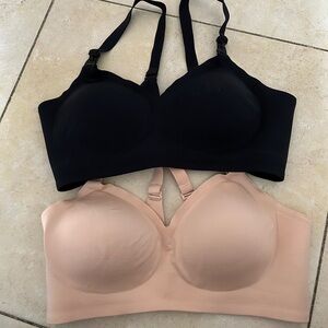 Women's Black and Tan Intimates Set